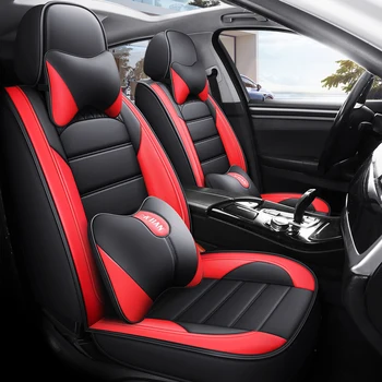 Покривала за автомобилни седалки, Универсални защитни калъфи за седалки от кожа за Ford Mondeo Taurus Edge Escape S-Max Escort Аксесоари за автокъща
