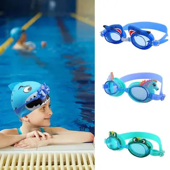 Водоустойчив плувни очила Мультяшные Фарове за очила за плуване С ясен преглед на Регулируеми Очила за плуване за деца Подаръци за деца