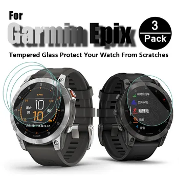 1-3 бр. за Garmin Epix Защитно фолио за екран от закалено стъкло, прозрачно предните часове, защитно фолио от надраскване, взривозащитен протектор