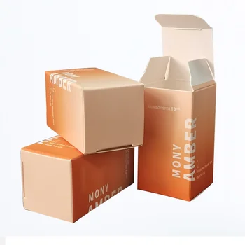 Индивидуален продукт - обикновена луксозна бяла картонена кутия за опаковането на козметични продукти за грижа за кожата, екологична опаковка, червило за нокти poli