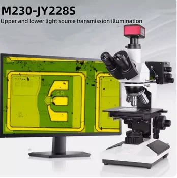 Трехглазый металлографический микроскоп с висока разделителна способност и мощ, дигитален дисплей, професионално електронно тестване