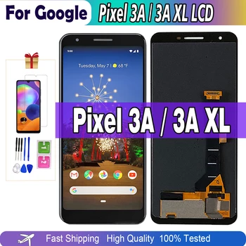 LCD дисплей Supor Amoled За Google Pixel 3AXL 3A XL G020C панел LCD Сензорен Дисплей За Google Pixel 3a LCD G020A Тестван Дигитайзер