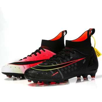 Нови футболни обувки, мъжки футболни обувки с ходила TF \ FG, два цвята улични маратонки за тренировки в тревата, Детски обувки за футзала, Размер EU32-45