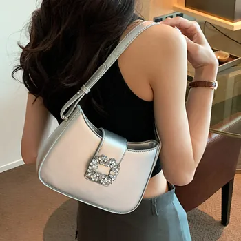 Луксозна Диамант чанта под мишниците 2023 Новата модерна Дамска чанта с високо качество на рамото си Чанта през рамо