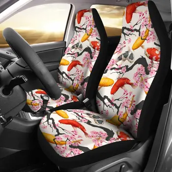 Седалките на модел череша koi, комплект от 2 теми, автоаксесоари, автомобилни постелки