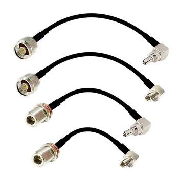 Нов съединител N Male-Female за правоъгълен свързващ кабел CRC9/TS9 RG174 на Едро на 20 см за 3G USB модем