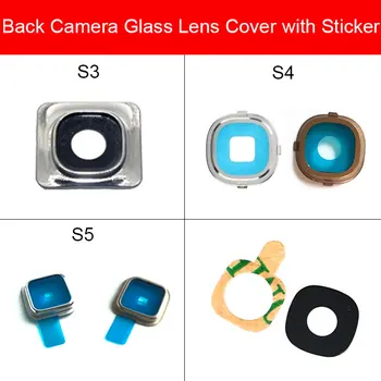 Стъкло Обектив На Задната Камера С Лепило Стик За Samsung Galaxy S3 S4 I9500 S5 Резервни Части За Ремонт На Стъклен Капак На Обектива Основната Задната Камера