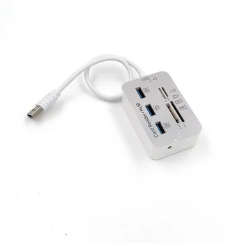 Многофункционален cardreader, USB 3.0, USB 2.0, високоскоростен cardreader от един до три, hub-hub