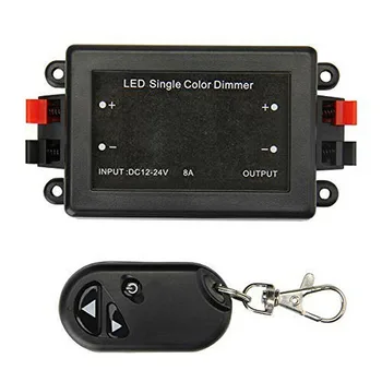 Безжичен контролер за led диммера RF дистанционно управление 3 клавишите DC12V-24V Контролер led ключ с димер за led лента SMD 2835 3528 smd 5050