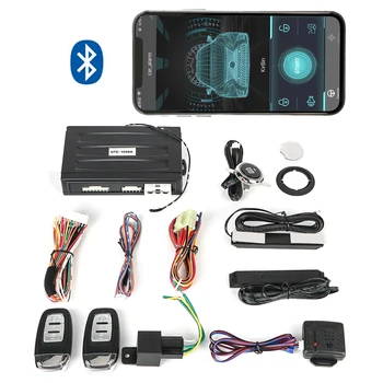 Автомобилна алармена система Smart Key Starter Bluetooth с автоматично пускане бутон система за стартиране без ключ, Skit Автомобилни аксесоари
