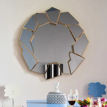 Поставка за стена, декоративни огледала голям модел, дълъг душ в банята, голямо огледало за грим, естетичен дизайн на дома YX50DM