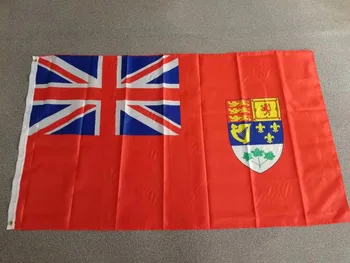 джонин 90x150 см Червен флаг-офицер, чете Национални флага на Кралския герб на Канада 1922-1957