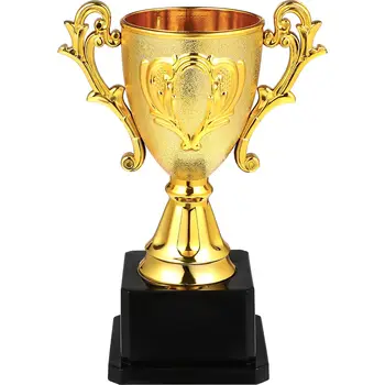 Пластмасова статуетка, награда на победител в спортни състезания, играчка-трофей с основание за сертификати за премия чаши за състезания, подарък за децата от детската градина и училище