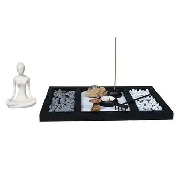 Скулптура в поза на йога с поставка за парфюми, Аксесоари за медитация, Декор, китайски украшение за релаксация, успокояващ декор на стая