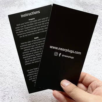 Индивидуален продукт 、 Луксозна Черна визитна картичка с покана по поръчка, карти с инструкции, поставяне на индивидуална благодарственной картичка с надпис: Lo