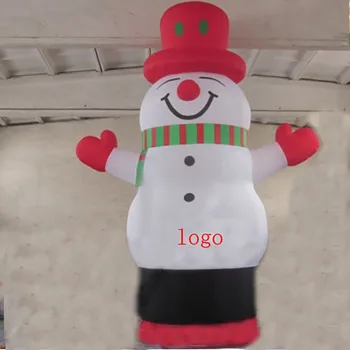 Висококачествен Надуваем снежен човек весела Коледа на открито, коледни украси за дома, двор, градина.