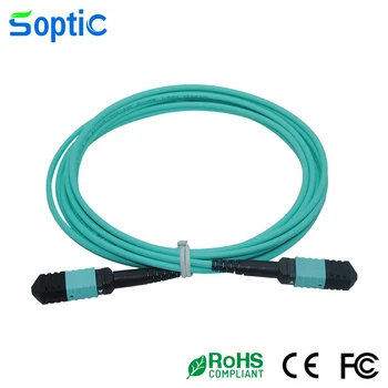 MPO до MPO Женски UPC Тип B Многоволоконный пластир кабел 8 основната OM3 - 3M-3.0 мм