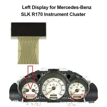 2 елемента Авто Ляв и Десен LCD дисплей Нов Подходящ За 1998-2002 Mercedes E-Class W210 W208 R170 S210 E320 Аксесоари за Автомобили резервни Части