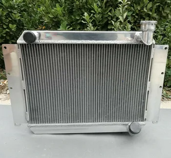 2-Ред алуминиев радиатор за Chevy Corvette C1 350 V8 1955-1960 година на издаване 1956 1957 1958 1959 1960 г.