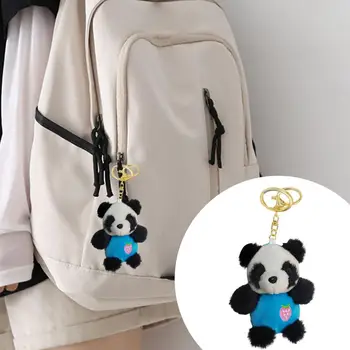 Хубаво окачване-ключодържател с пандой, обемна кукла-панда, модни декорации за чанти, малки подаръци за пътуване, бижута окачване