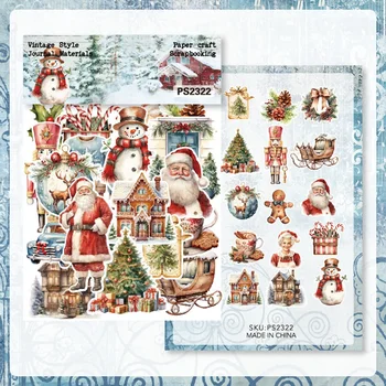 40шт Сладък Коледен Стикер Пакет САМ Албум За Scrapbooking Референтен Украса Стикер Канцеларски материали