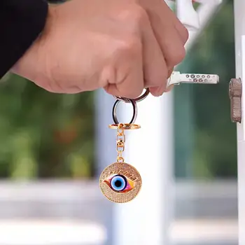 Ключодържател с кристали във формата на очите, Аксесоари, подаръци, Декоративна верижка за ключове, чанта, окачване, ключодържател за чантата си, раница, дамска чанта-тоут