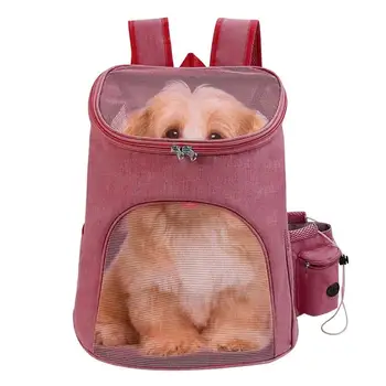Раница за котки, сгъваема чанта за пренасяне на кучета, раница-переноска за котки, переноска за домашни любимци с джобове.Сгъваема раница-переноска за кучета и котки за