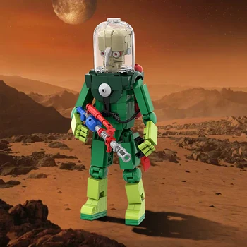 Gobricks Martian Човек градивните елементи на Научно-Фантастичен Филм И Телевизия Космически Посетител САМ Модел Тухли, Детска Играчка За Подарък за рождения Ден на Момчето