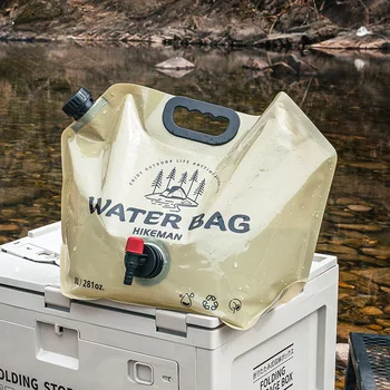 Чанта за вода с голям капацитет 8 л, Складное Кофа за вода, Преносим чанта, Контейнер за вода, Сгъваема чанта за маршируване аксесоари