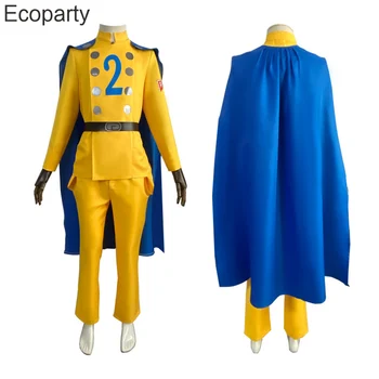 Нова аниме Супергерой Гама 1gamma 2 Cosplay костюм Жълта Единни яке Панталони, Костюми за карнавал за Хелоуин Костюми за партита