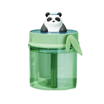 Panda Air Humidifier USB Maker Пулверизатор за детски подарък Тъпо Ултразвуков овлажнител Зелен